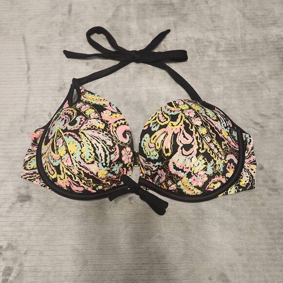 Victorias Secret Gorgeous Add 1.5 Cups Push Up Bikini Top Sz 34D - Picture 1 of 3